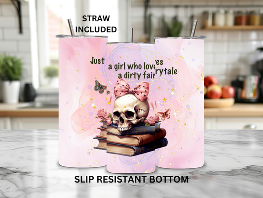 Enchanted Storybook Skull Tumbler