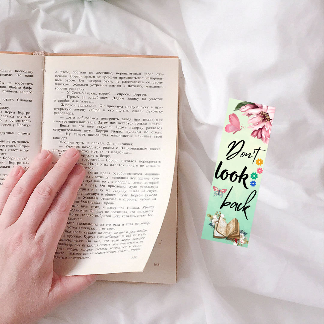 Floral Motivation Bookmark