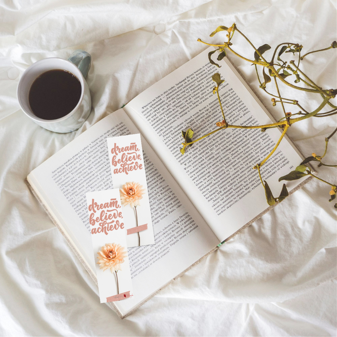 Inspirational Floral Bookmark