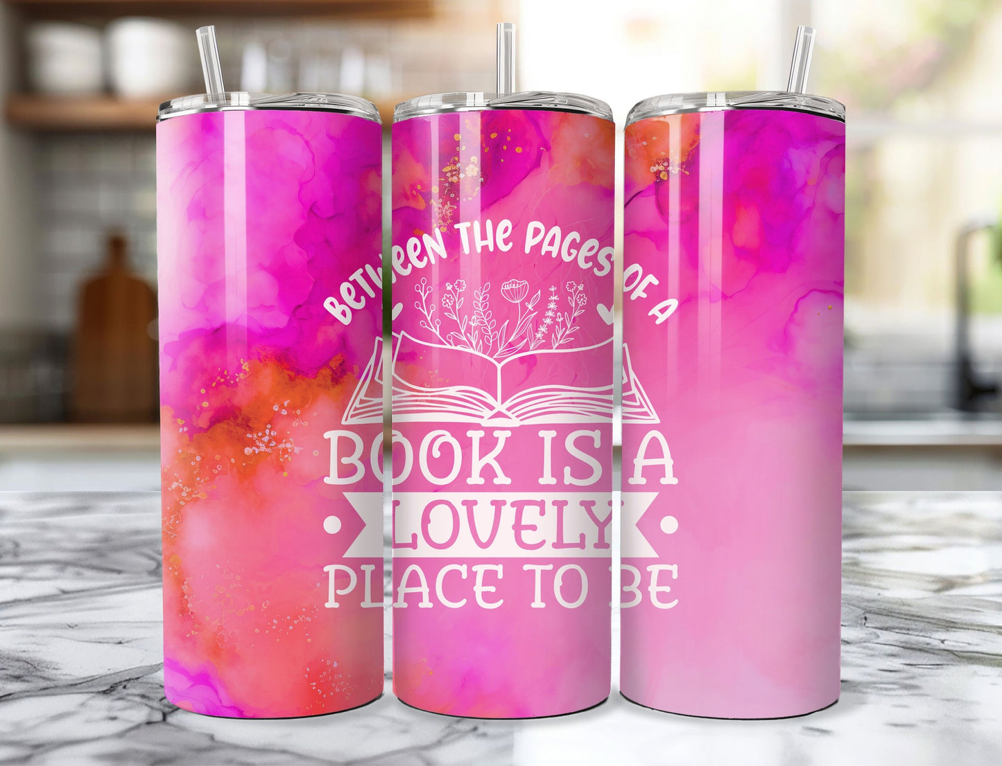 Between the Pages of a Book 20oz Insulated Tumbler - Perfect for Book Lovers