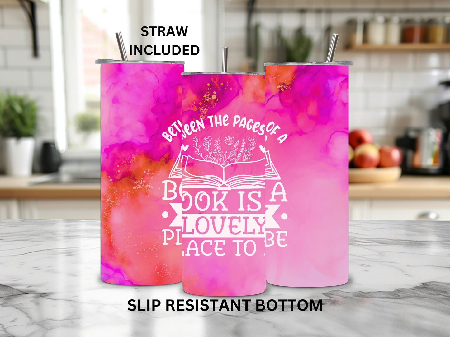 Between the Pages of a Book 20oz Insulated Tumbler - Perfect for Book Lovers